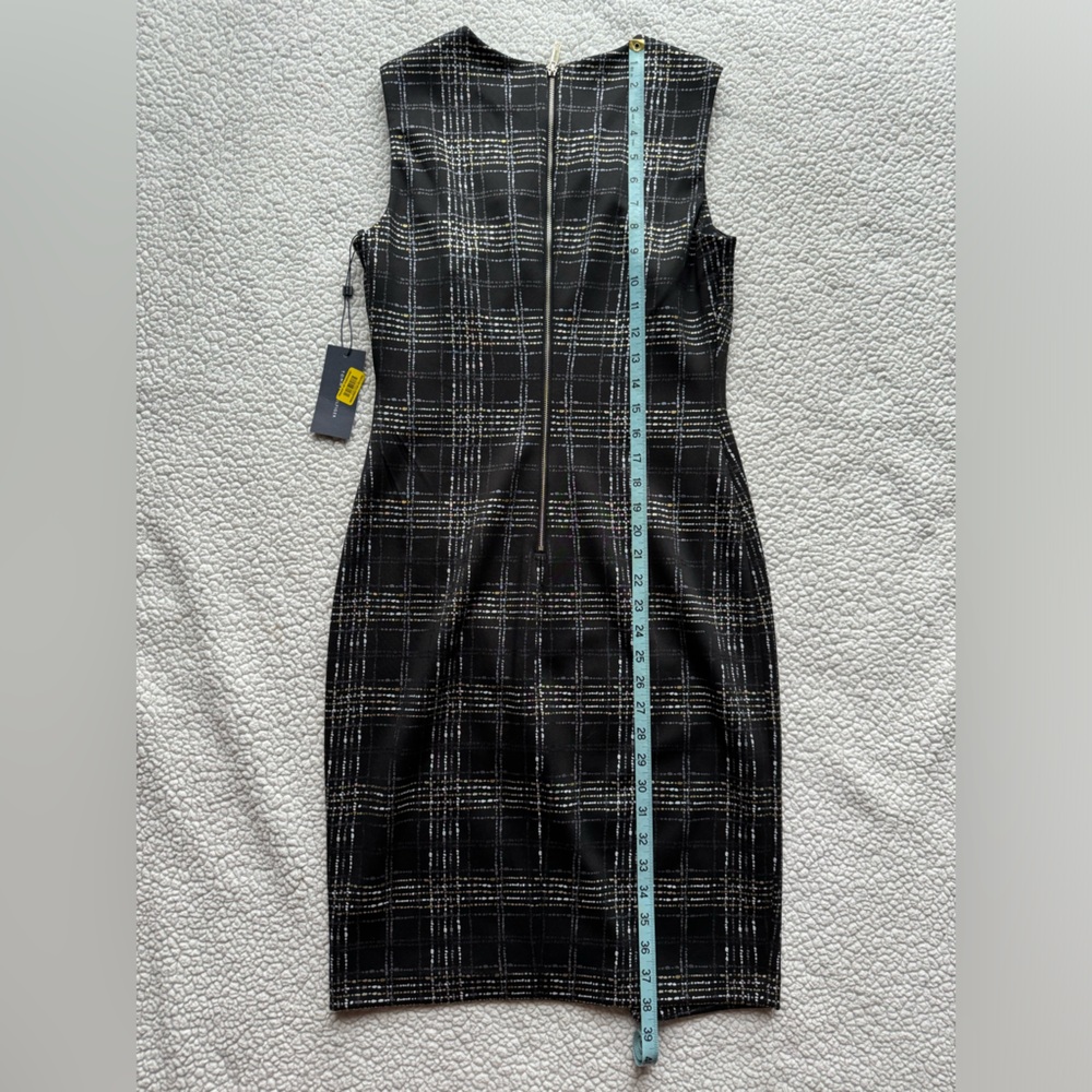 Tommy Hilfiger Dress Metallic plaid pattern size 4 NWT